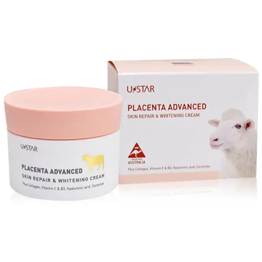 U-Star - Placenta Advanced Skin Repair & Whitening Cream 100g.