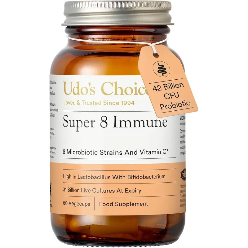 Udo's Choice Super 8 Immune Microbiotics - 60 Vegetarian Capsules