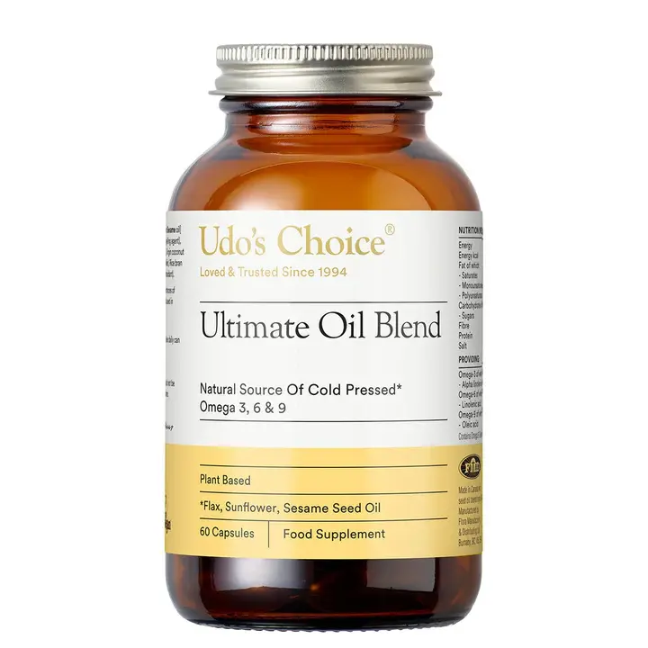 Udo's Choice Ultimate Oil Blend 1000mg Capsules - 60 Capsules
