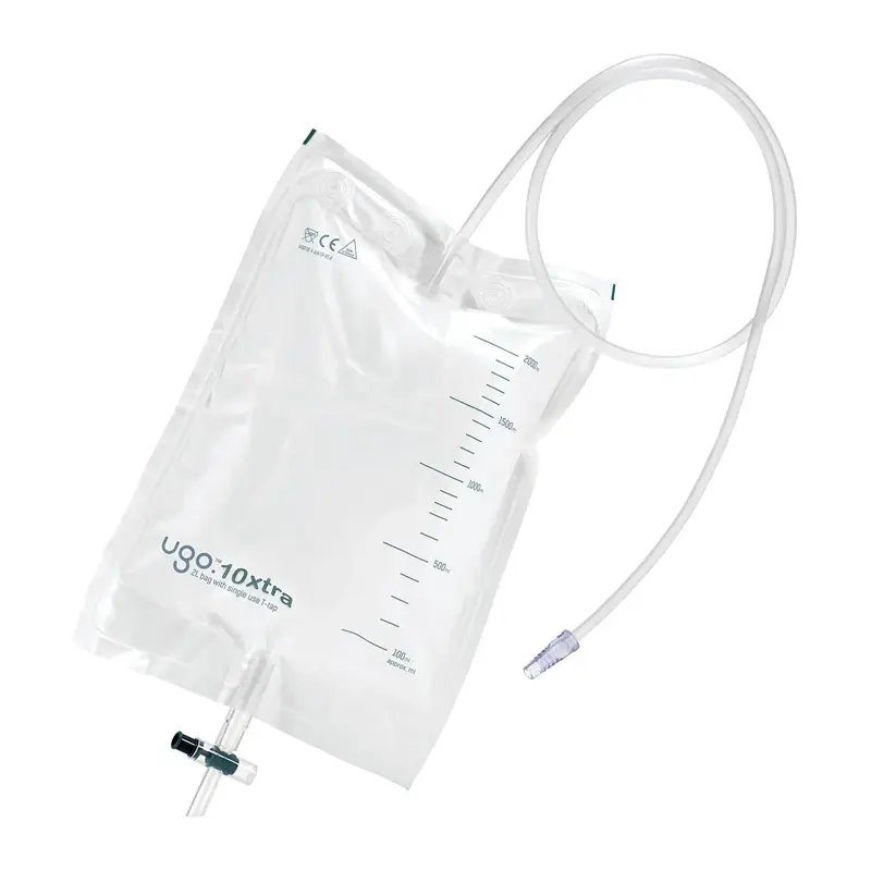 Ugo 2L Drainage Bags (with Extra Long Drainage Tube) - Urine Night Bags (x28)