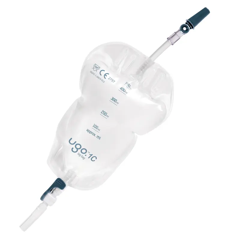 Ugo Leg Bags (Flocked) - Soft Backed Urine Drainage Bags (x10)