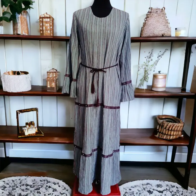 UK Womens Long Sleeve Floral Maxi Dress Jubba