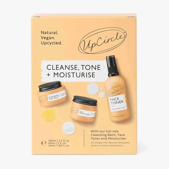 UpCircle Cleanse, Tone + Moisturise Set 3pcs