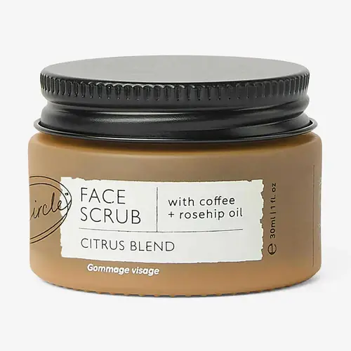 UpCircle Face Scrub Citrus Blend with Coffee + Rosehip Oil - Mini Size 30ml