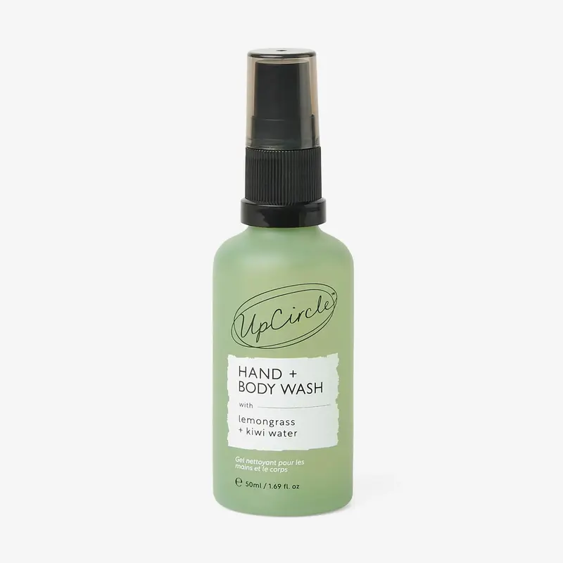 UpCircle Hand + Body Wash with Lemongrass + Kiwi Water - Mini Size 50ml