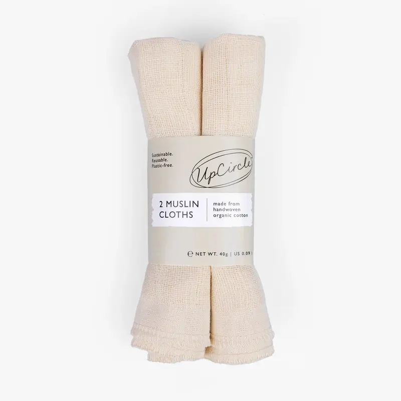 UpCircle Organic Muslin Cloths 2pcs