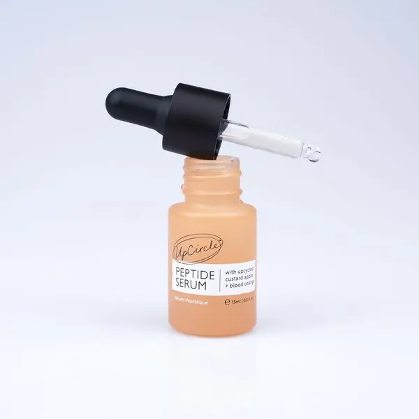 UpCircle Peptide Serum with upcycled Custard Apple + Blood Orange - Mini/Travel 15ml