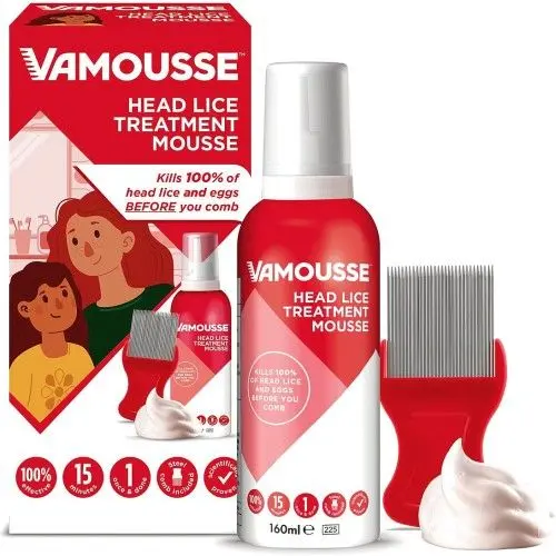 Vamousse Treatment Mousse Head Lice 160ml