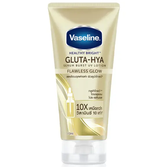 Vaseline - Healthy Bright Gluta-Hya Serum Burst Lotion Flawless Glow 170ml.