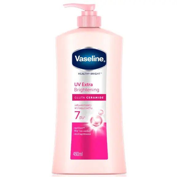 Vaseline - Healthy Bright Lotion UV Extra Brightening Gluta Ceramide 480ml.
