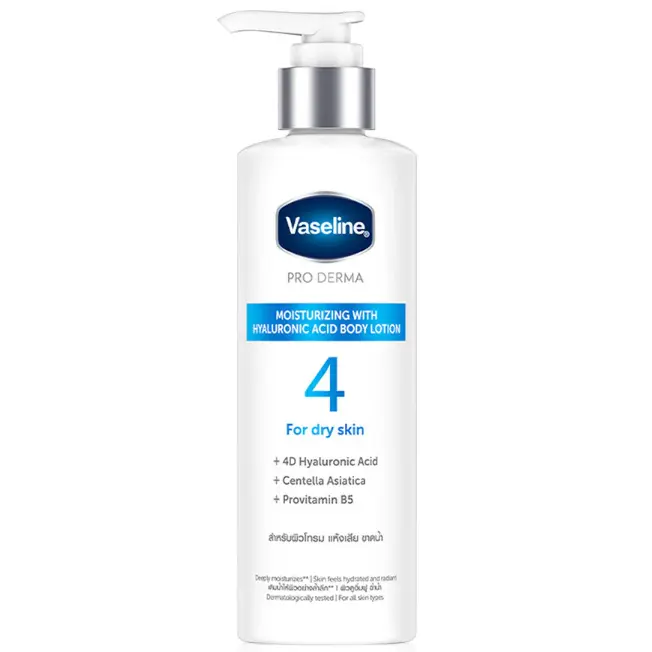 Vaseline - Pro Derma Moisturising with Hyaluronic Acid Body Lotion No.4 250ml.