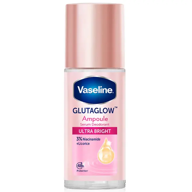 Vaseline - Roll-On Serum GlutaGlow Ampoule Deodorant, Ultra Bright 45ml.