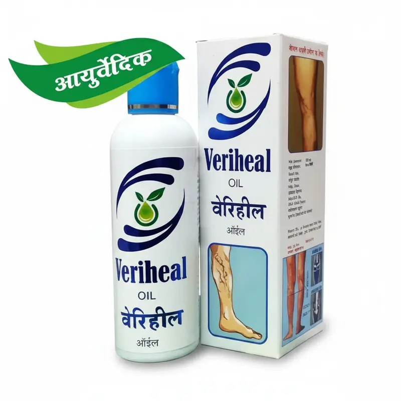Veriheal Herbal Oil | Circulation & Vein Comfort | Ayurvedic Massage Oil 100ml