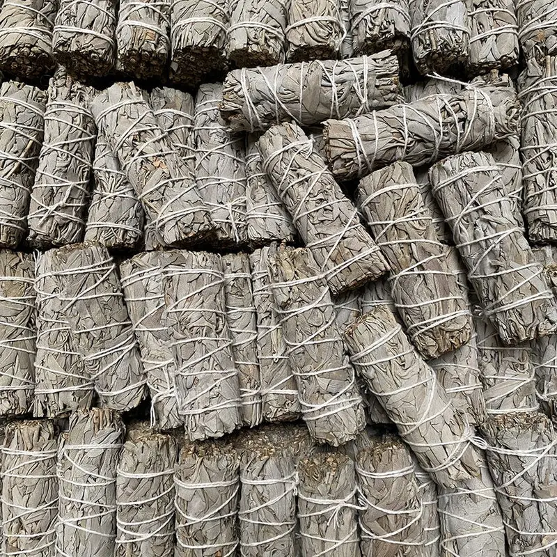 VIE - 100 Sage Smudge Sticks, Pack of 100 pcs, 4" White Sage