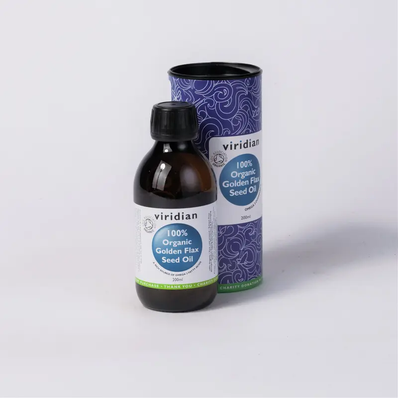 Viridian 100% Organic Golden Flaxseed Oil