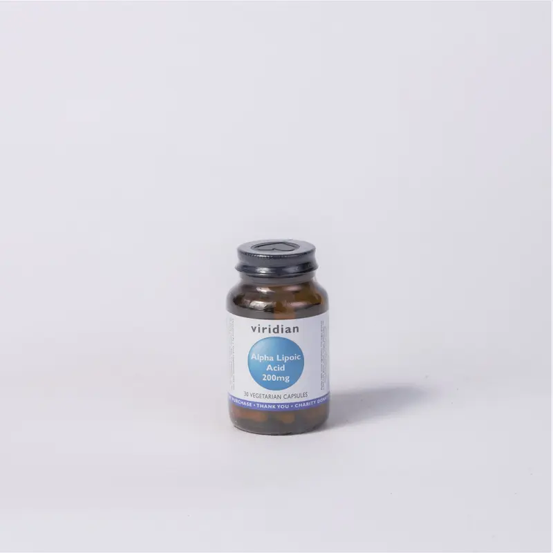 Viridian Alpha Lipoic Acid 200mg Capsules