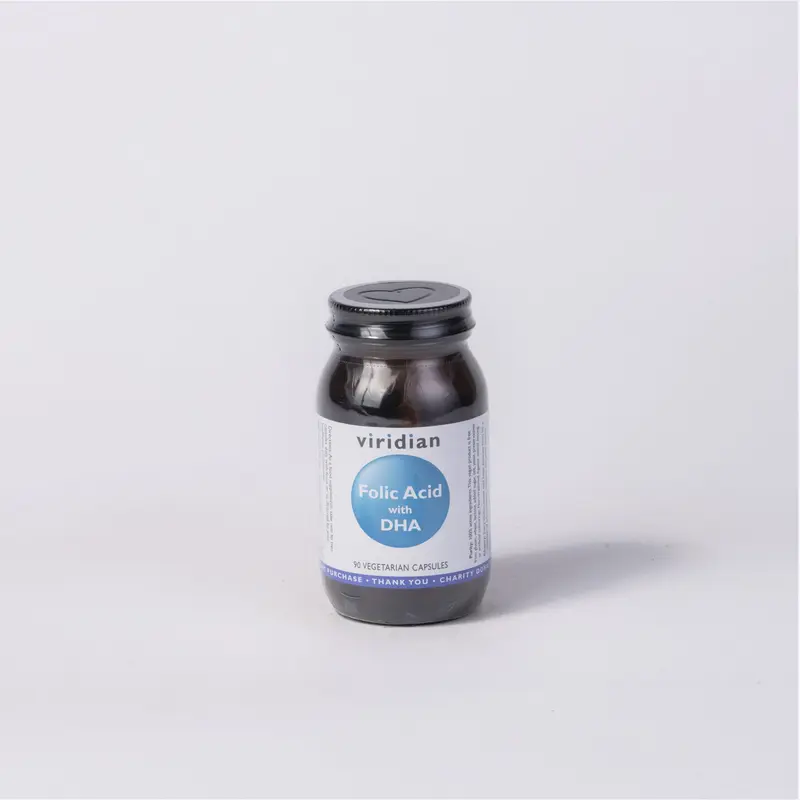 Viridian Folic Acid with DHA Capsules