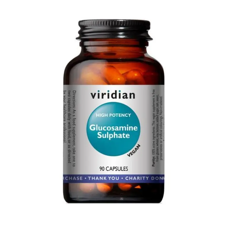 Viridian High Potency Glucosamine Sulphate 1000mg - 90 Vegan Capsules