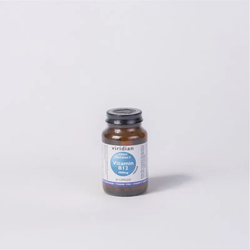 Viridian High Potency Vitamin B12 1000ug Capsules