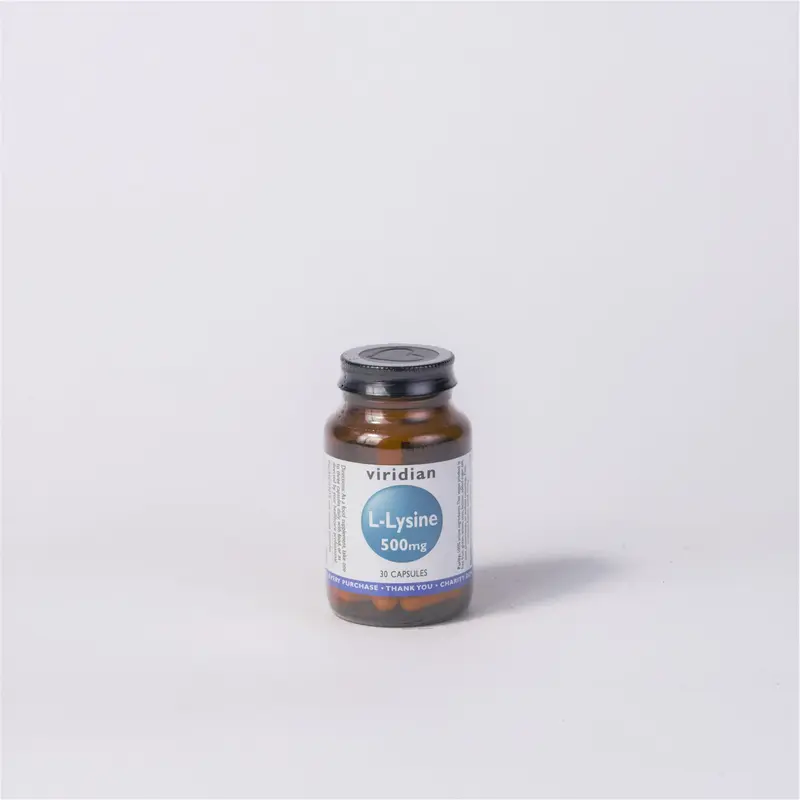 Viridian L-Lysine 500mg Capsules