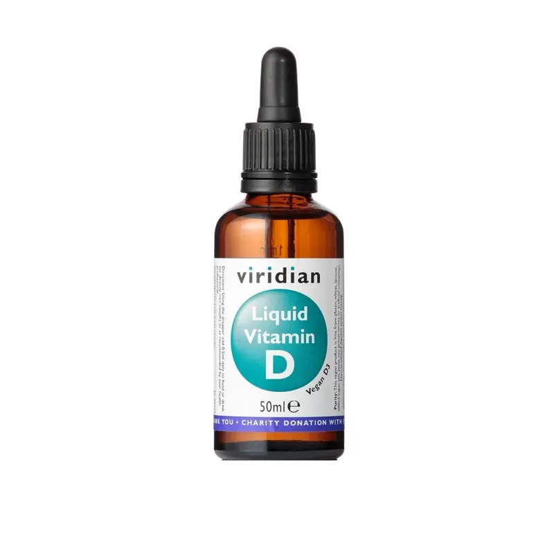Viridian Liquid Vitamin D3 2000iu Drops 50ml