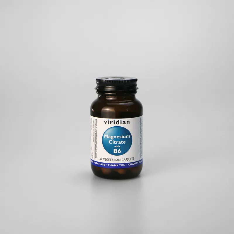 Viridian Magnesium Citrate 100mg with B6 Capsules