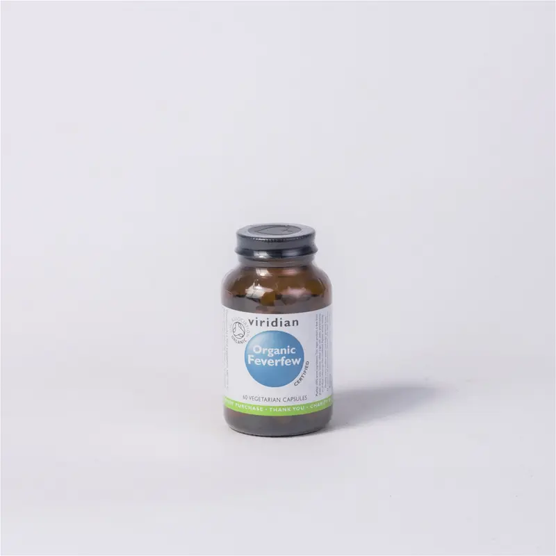 Viridian Organic Feverfew 350mg  - 60 Capsules