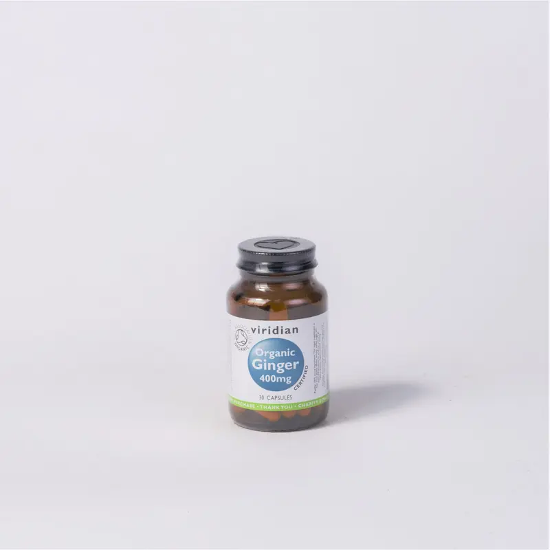 Viridian Organic Ginger Root 400mg Capsules