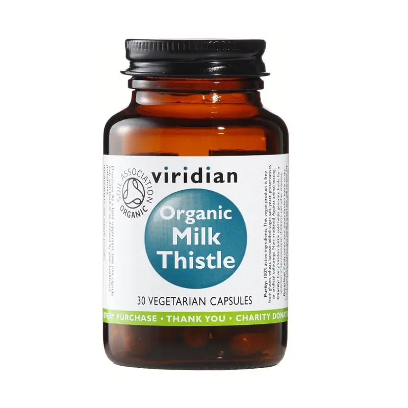 Viridian Organic Milk Thistle 400mg - 30 Vegetarian Capsules