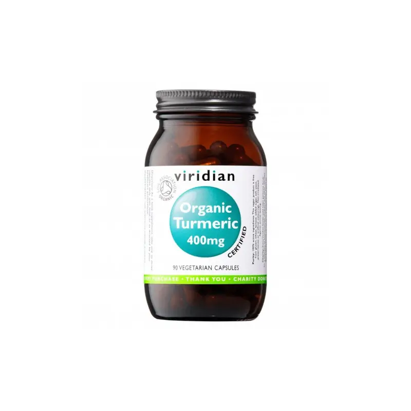 Viridian Organic Turmeric 400mg Capsules