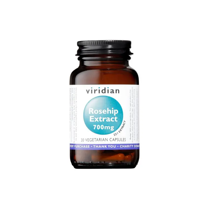 Viridian Rosehip Extract 700mg Capsules