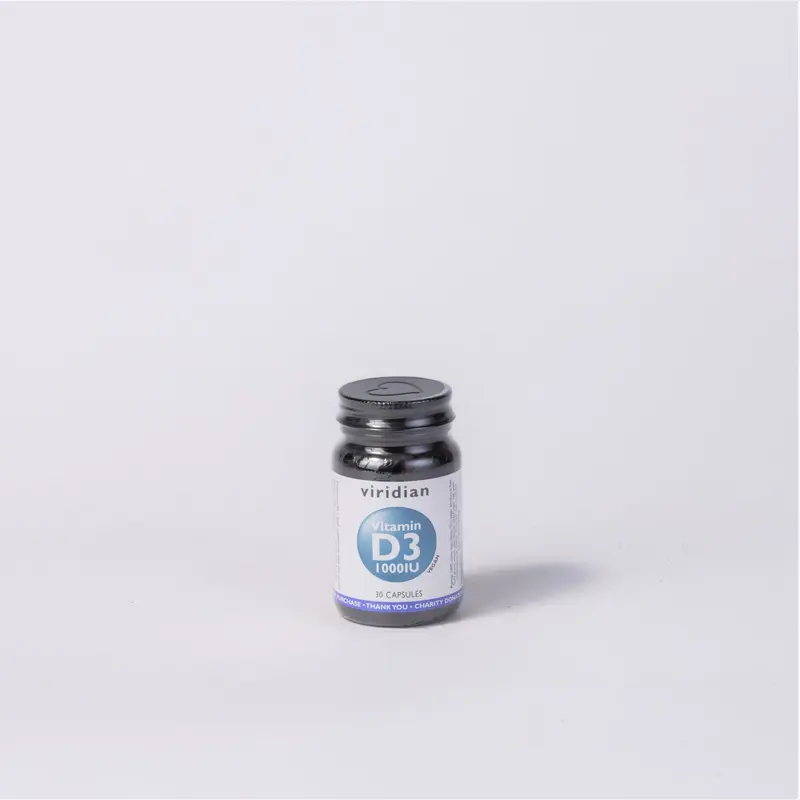 Viridian Vitamin D3 (Vegan) 1000iu Capsules
