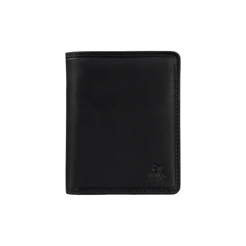 Visconti Fabio VT94 Matte Black Leather Slim Card Wallet