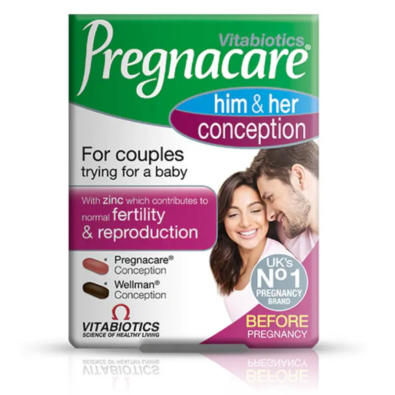 Vitabiotics Pregnacare Him & Her Conception 60 Tablets