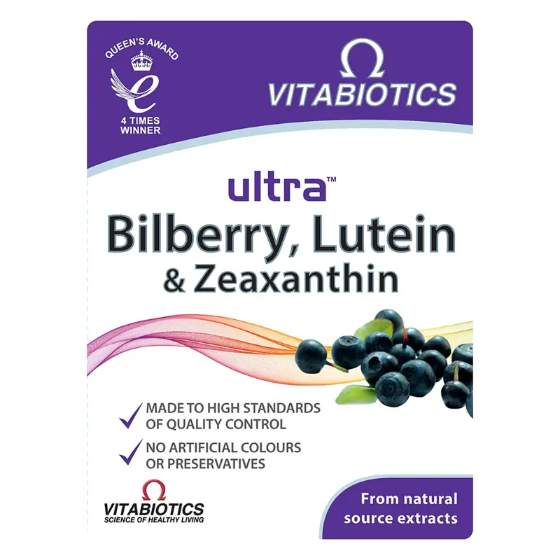Vitabiotics Ultra Bilberry, Lutein & Zeaxanthin 30 Tablets