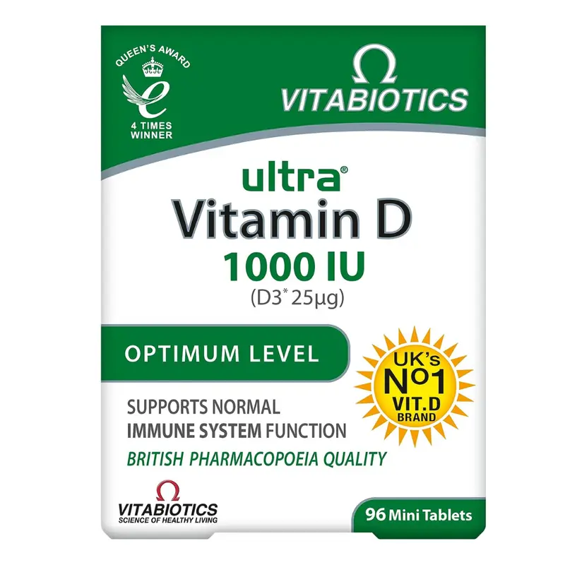 Vitabiotics Ultra Vitamin D 1000IU 96 Tablets (A)