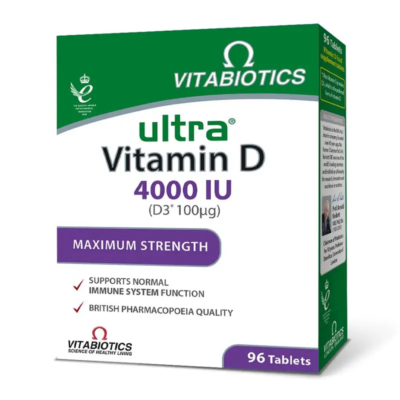 Vitabiotics Ultra Vitamin D 4000 IU 96 Tablets (N)