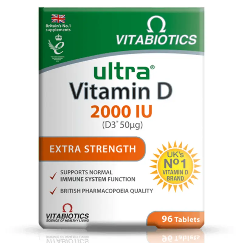 Vitabiotics Ultra Vitamin D3 2000IU Tablets 96