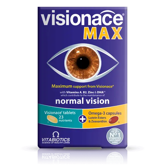 Vitabiotics Visionace Max Dual Pack – 28 Tablets & 28 Capsules