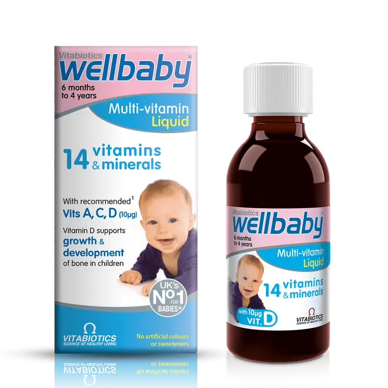 Vitabiotics Wellbaby Multivitamin Liquid 150ml 6M to 4Y
