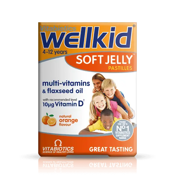 Vitabiotics Wellkid Soft Jelly Strawberry 30 Pastilles