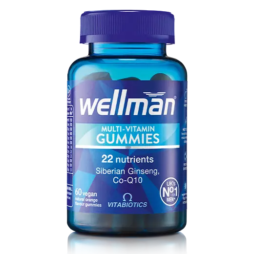 Vitabiotics Wellman Multi-Vitamin Gummies 60 Vegan Orange Gummies (N)