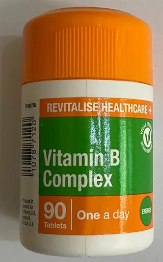 vitamin b complex 90 tablets vegan friendly energy