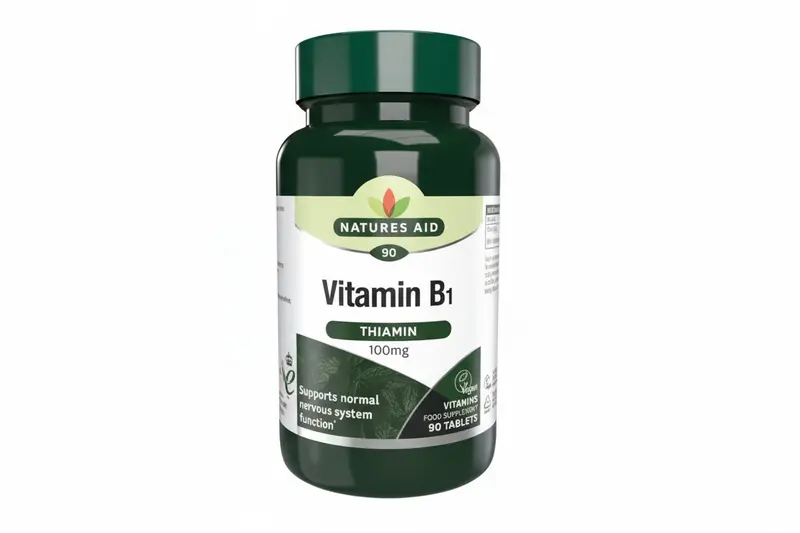 Vitamin B1 (Thiamin Hydrochloride) 100 mg Nervous System & Energy Support – 90 Tablets