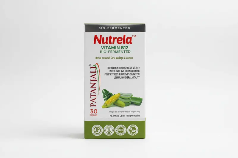 Vitamin B12 bio fermented 30 vegan capsules, herbal extract of corn, moringa, aloevera