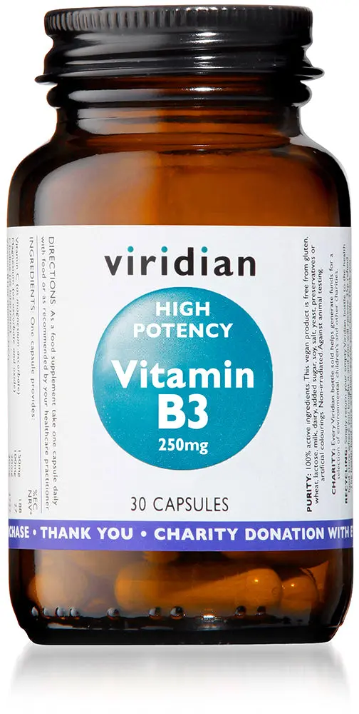 Vitamin B3 250mg (High Potency) Veg Caps