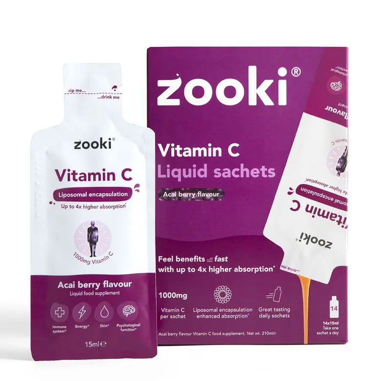 Vitamin C, Liposomal LiquidSachetsAçai Berry - 14pk