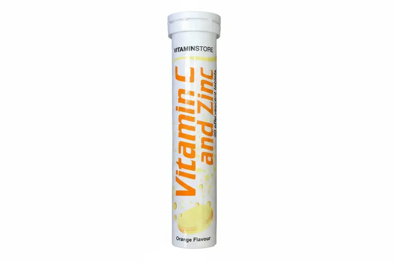 Vitamin C + Zinc (Effervescent Tablets – Orange Flavour)