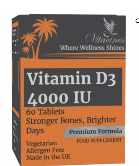 Vitamin D3 4000 IU Tablets 60Tablets