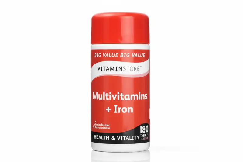 Vitaminstore Multivitamins + Iron – 180 Tablets
